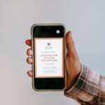 
                            invitation message for event on a phone                            