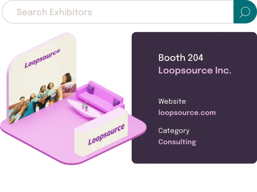 exhibitor search interface