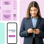 
                            event participant using a mobile app                            