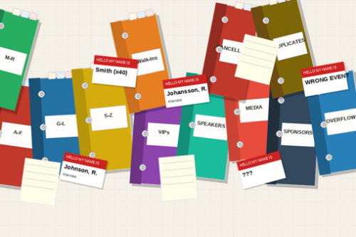 Numerous Colorful Binders
